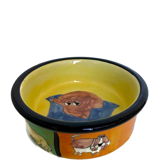 Signature Other - URSULA DODGE My Favorite Things Dog Cat Food Bowl
